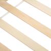 Beautiful house bed, children's bed solid wood with fence and slatted frame, children's and youth room with fall protection, white (200x90 cm)