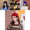 Warm Unisex Knit Beanie Round Top Cotton Hat Soft Winter Comfort