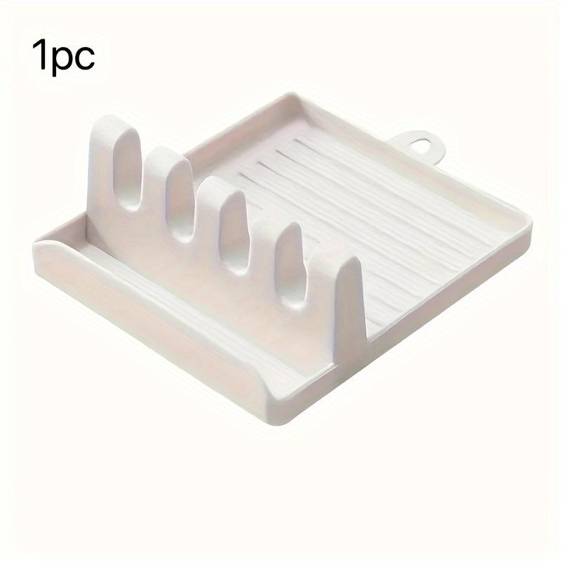 Silikon Kjøkkenorganisator Redskap- og Bestikkholder, Skjeholder med Klemmer for Håndtak, Multifunksjonell Holder for Skjeer, Gafler, Spisepinner, Ideell