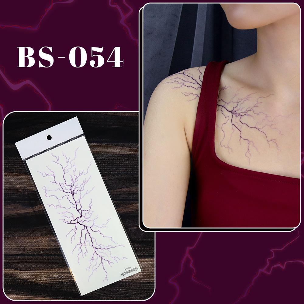 2025 Waterproof Hunter Girl Group Halloween Vein & Lightning Tattoo Stickers