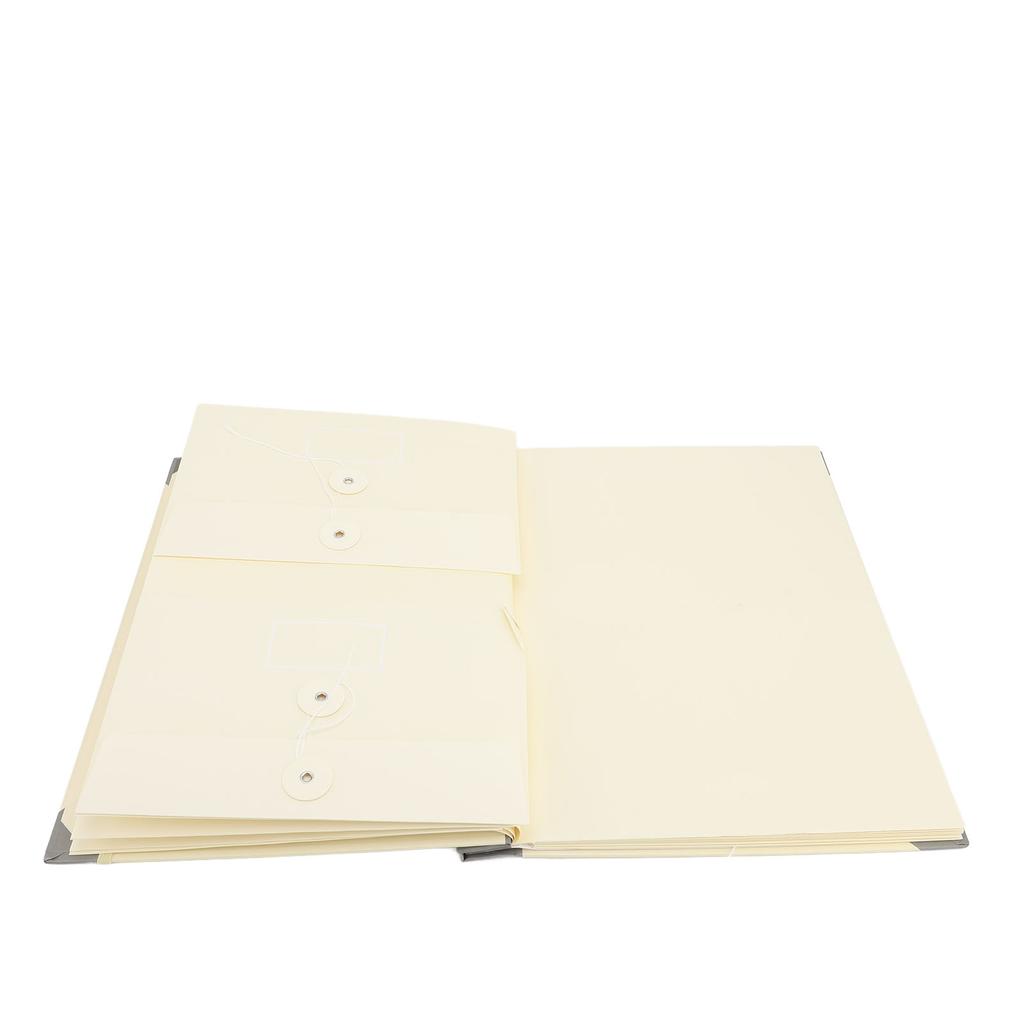 File Folder with Sticker Labels Portable 12 Envelopes Document Organizer Binder for Important Papers Letters