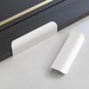 2-5Pack Kitchen Cabinet Handles White Finger Pulls for Cabinets Edge Pulls Kitchen Hardware for Dresser Drawers,Aluminum Alloy
