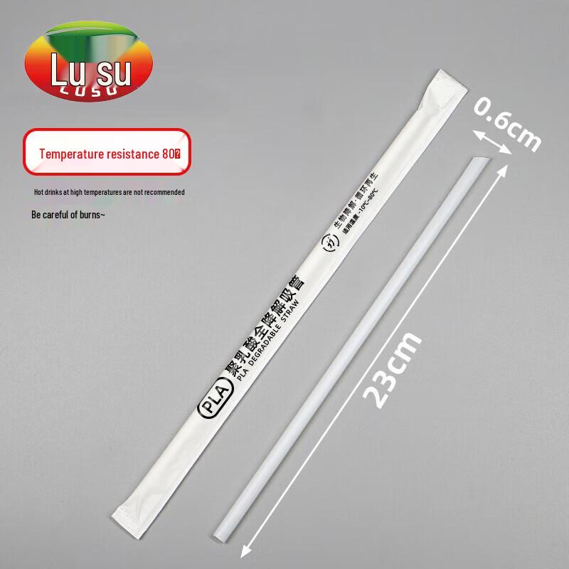Biodegradable Individually Wrapped PLA Straws for Hot Drinks
