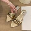 Fashion Fashion Pointed Toe Women Flats Slippers Shoes Outdoor Female Summer Beach Slides Footwear Ladies Flats Slippers Shoes Sandals