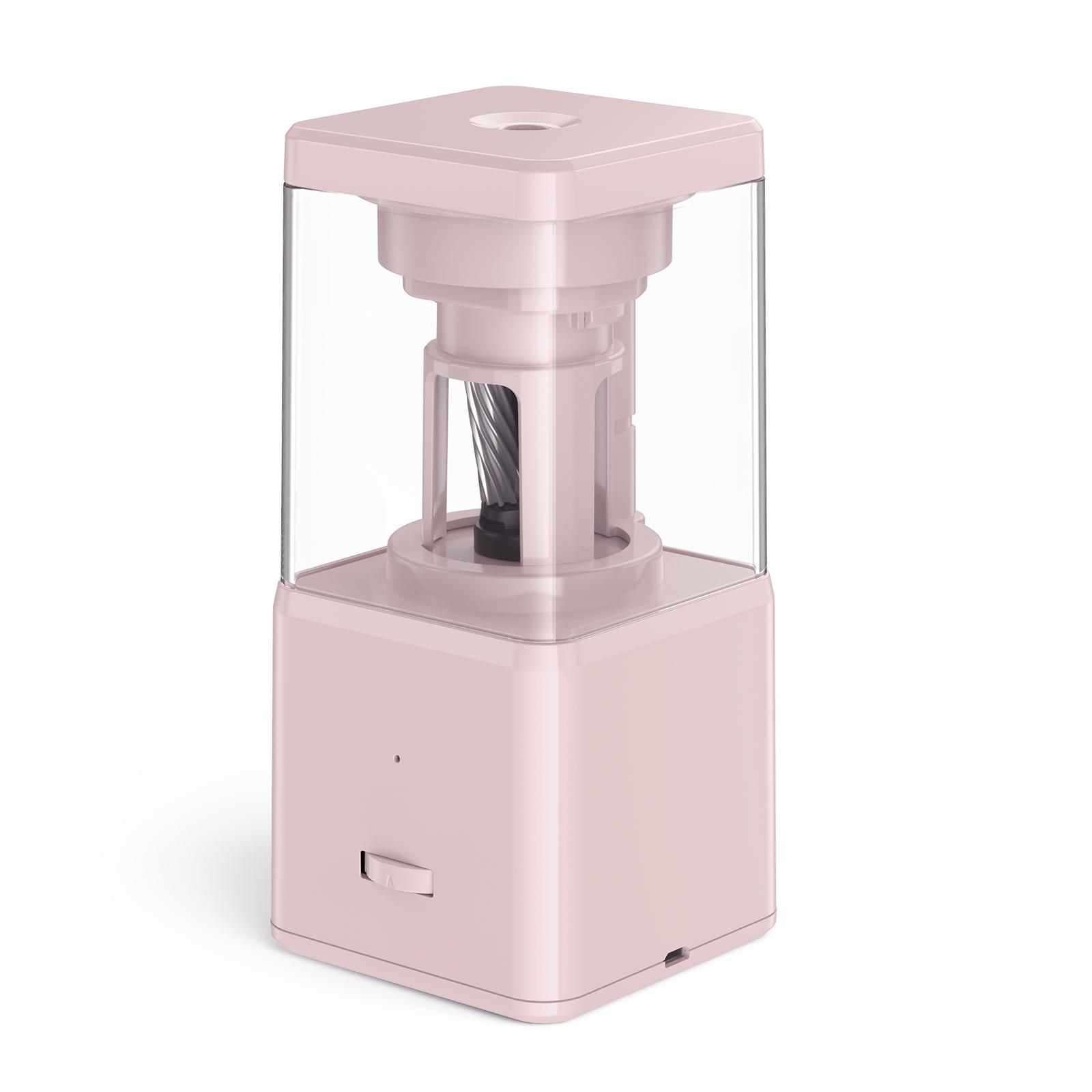 Ascuțitoare electrică automată pentru creion portabilă alimentată cu baterie pentru suport pentru creion 78 mm 2B 3B 4B roz