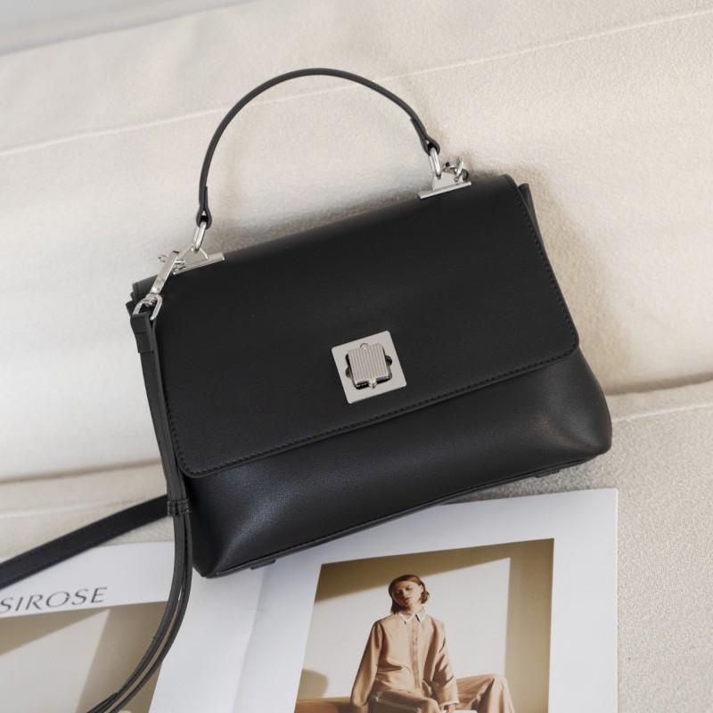 Korean Hot Simple Atmospheric Exquisite Versatile Popular Design Small Square Bag Hand-held Attendance Women s Crossbody чёрный