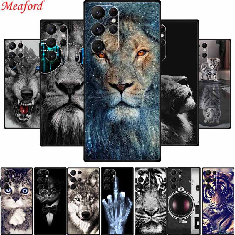 For Samsung S23 Ultra Phone Case Cover S23Ultra Black Silicone Soft Back Case For Samsung Galaxy S22 S23 Ultra Case S 23 Ultra