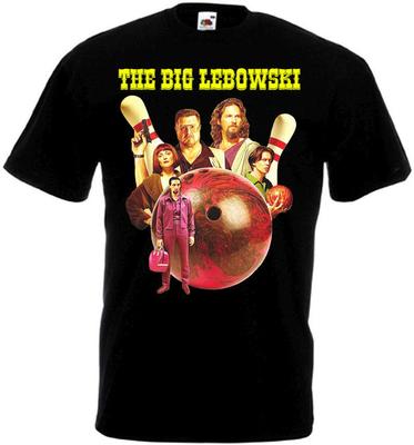 THE BIG LEBOWSKI t-skjorte svart alle størrelser