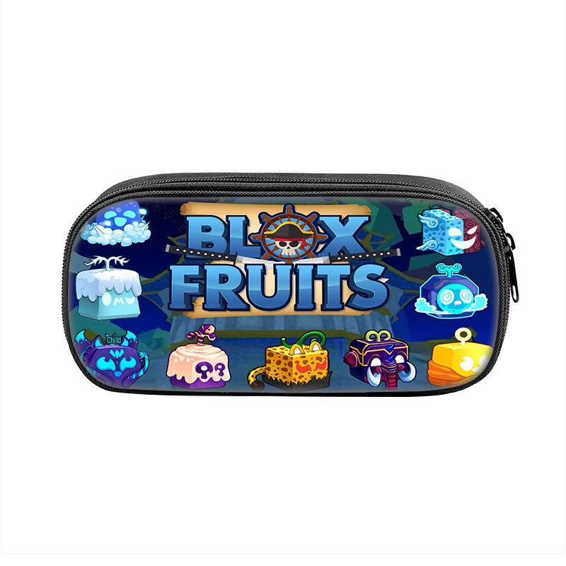 Blox Fruits Devil Fruit Pencil Case for Kids - Roblox Theme Single-layer pencil case