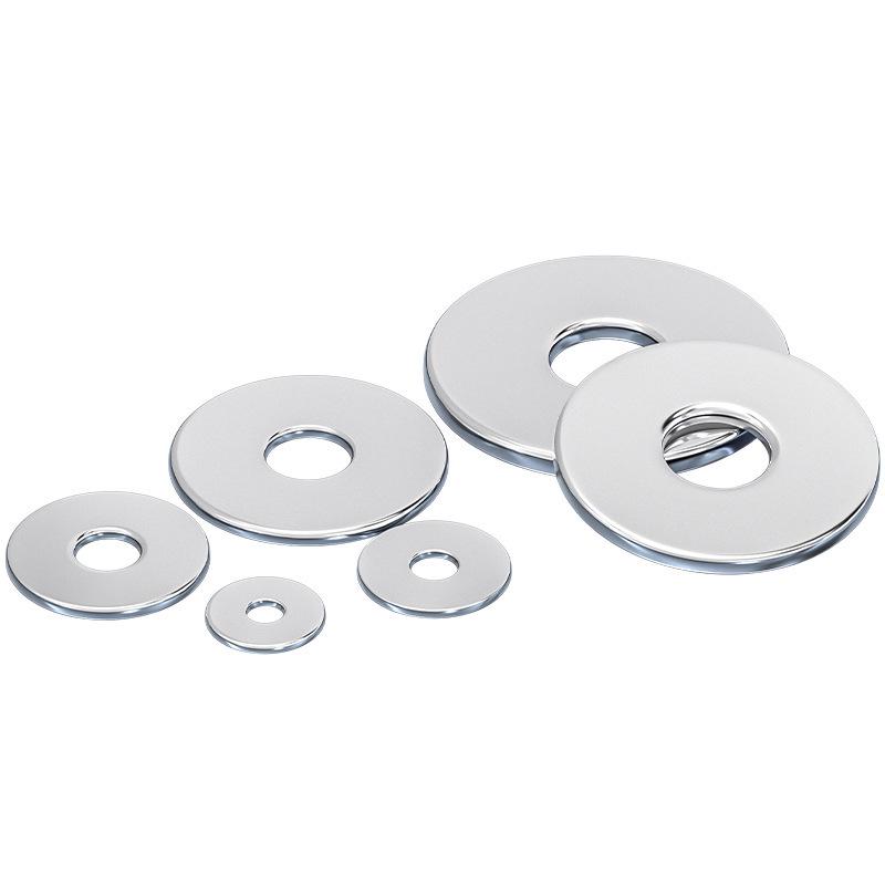 Extra Large Thickened Flat Washer - 304 Stainless Steel, M3 to M30 Sizes