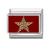 Modisches Personalisierbares DIY Rote Farbe Italienisches Charm-Armband Blume Katze Auto Herz Ziffer 9 Perle 9mm Armband Edelstahl Schmuck