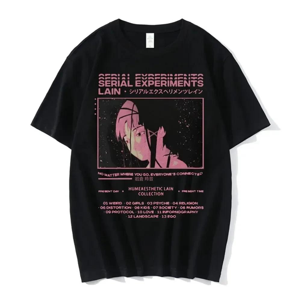 

Anime Print Serial Experiments Lain T-Shirt Men Women Graphic T Shirts Fashion Girl Tee High Quality Unisex Tops - Men s Sum... 5XL різнокольоровий