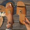 Trend Women Slippers New Summer Flat Sandals Fashion Outdoor Comfortable Slippers Flip Fops Casual Shoes Designer Slides Women