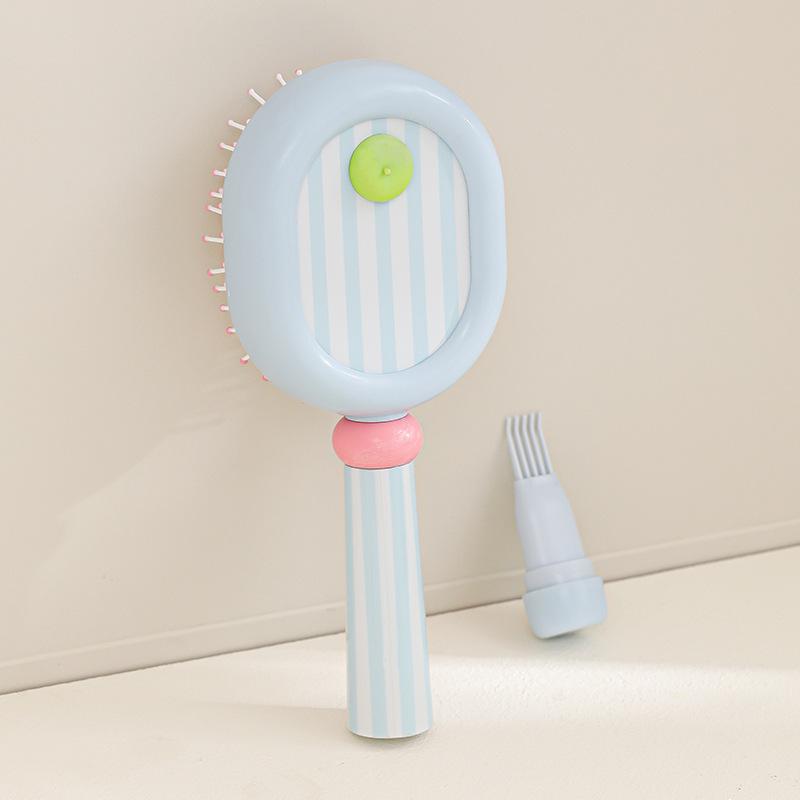 Fluffy Cushion Brush: High Skull Massager & Curl/Straight Comb