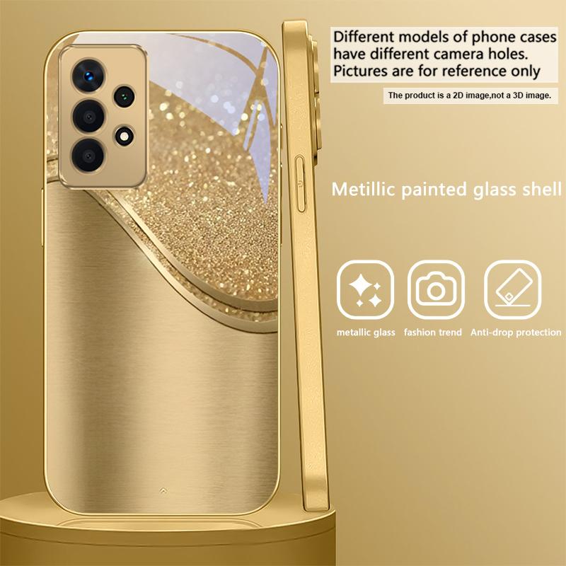 

Разноцветные стрекозы Для Samsung A 01 52S A04 A05S A10 A12 A13 22 23 24 36 42 M02 Note 10 20Ultra 8 9 Золотой стеклянный чехол для телефона Galaxy A03 Core