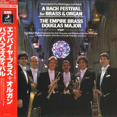 LP Record EMPIRE BRASS, DOUGLAS MAJOR - Bach Festival For Brass & Organ EAC90317 ANGEL Japan Obi Classical Used