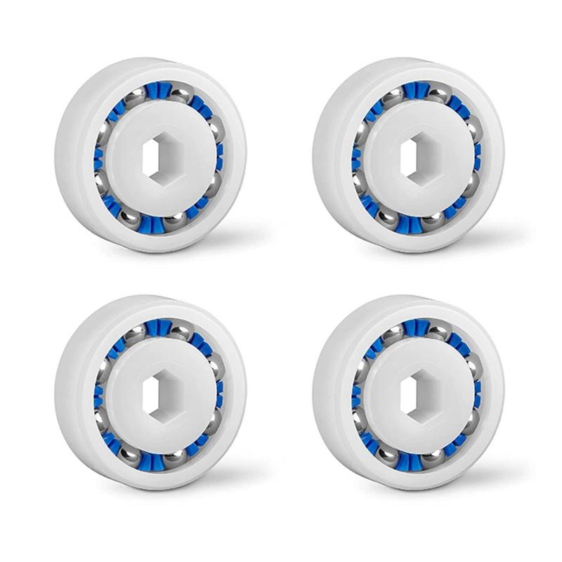 8Pcs Pool Supply Town Wheel Ball Bearing For Polaris Vac- 360 380 Pool Cleaner Wheel Plastic Ball Bearing Parts