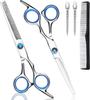 Stainless Steel Barber & Hairdressing Scissors Set: Flat Tooth & Thinning Options