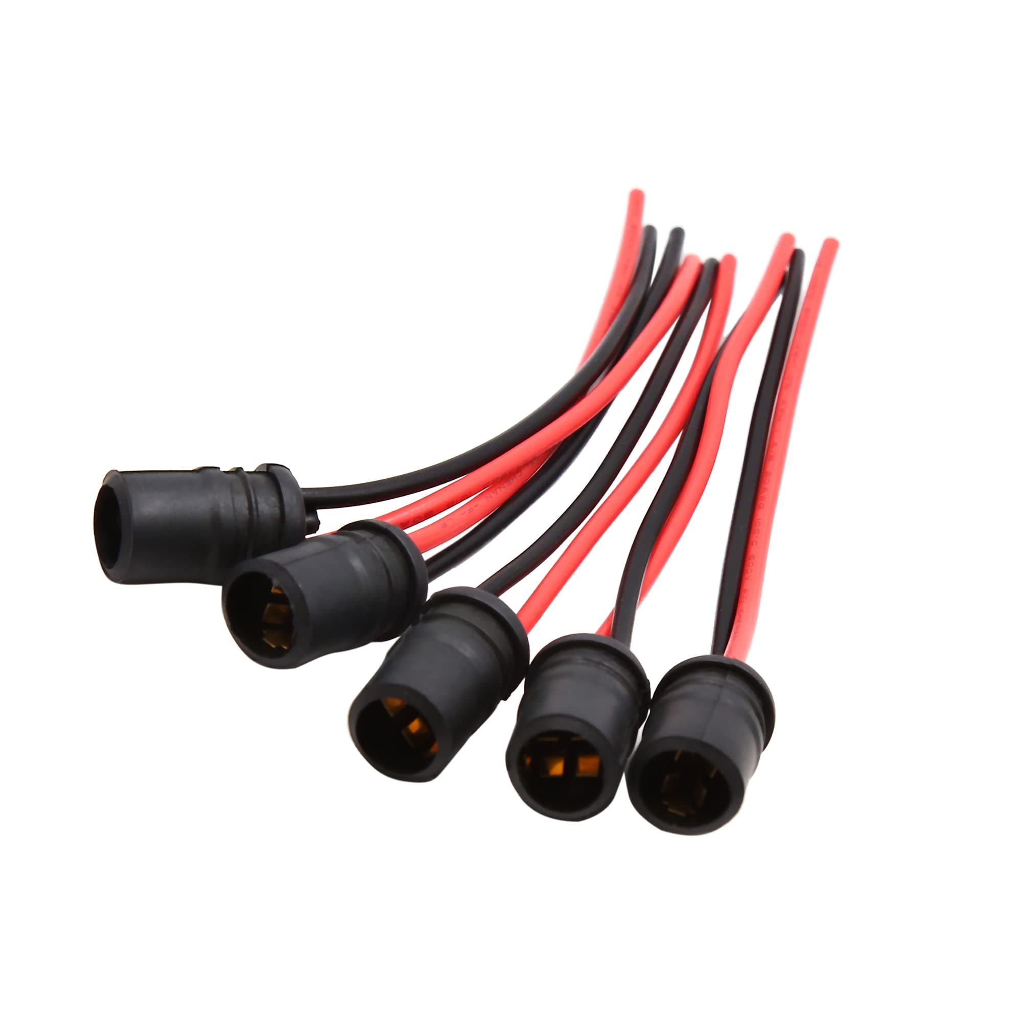 

ACROPIX автомобильный удлинитель для светодиодного клинового фонаря T10 W5W 168 194 черный 5 шт. чёрный