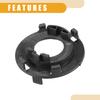 Automotive LED Headlight Bulb Retainer Adapter Holder Socket - Car Headlight Socket - for Hyundai Plastic Black - 1 Pair