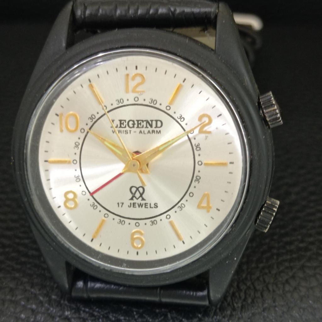 VINTAGE LEGEND HAND-WINDING SWISS MENS REFURBISHED ALARM WATCH a707533-1