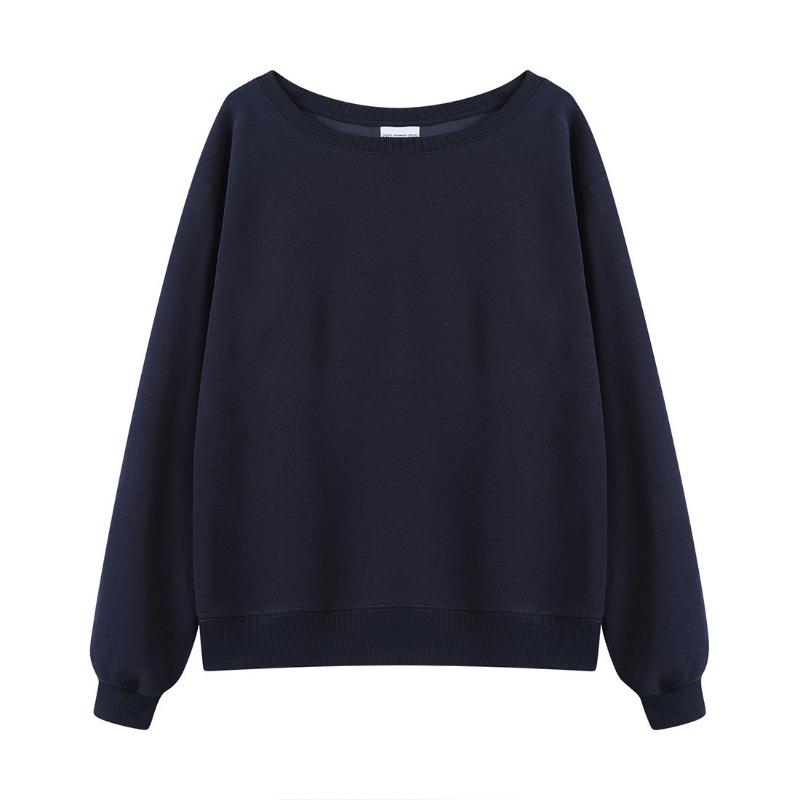 Estilo Casual de Primavera y Otoño Ropa de Mujer de un Hombro Pulóver Coreano y Japonés para Mujer Sudadera de Hombros Descubiertos