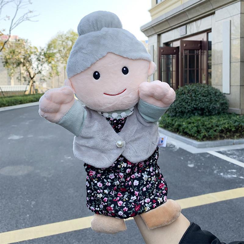 Plush Family Storytelling Hand Puppet Toy With Soft Material For Doll Children