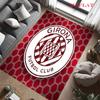 Poster Girona FC Tappeto per Soggiorno Camera da Letto Casa Decorazione Divano, Tappetino Antiscivolo per Giochi Bambini