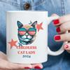 2 pcs, 3A grade, 11 oz, 330 ml Coffee cup, Childless Cat Lady mug Ceramic, Decoration Birthday Halloween Christmas and New Year