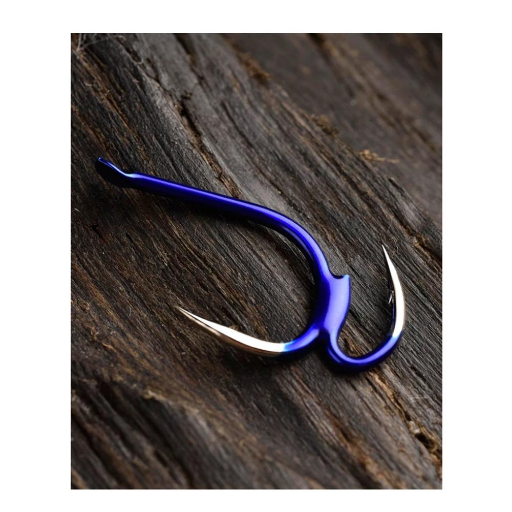 10Pcs/lot 5#-12# High-carbon Steel Fish Hook Two Strength Tip Sharp Carp Fighting Barbed Hooks Double Fishing Hook