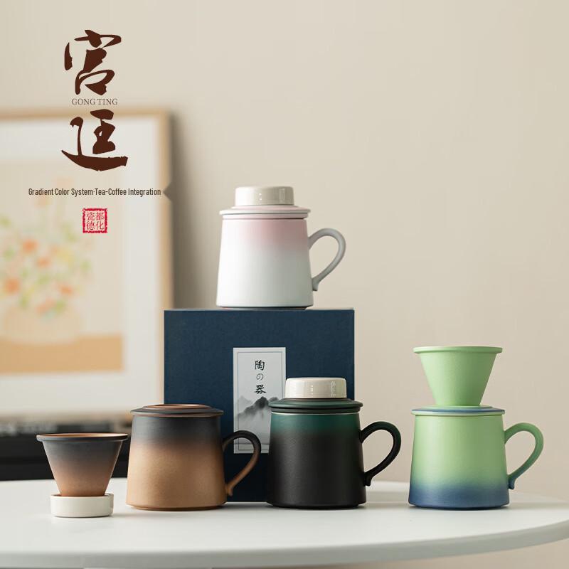 Nordic Gradient Ceramic Tea & Coffee Mug Set