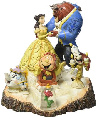 Enesco Disney Tradition Jim Shore Kaunitar ja Koletis Disney Figuur tolli 7.75