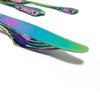 JANKNG 304 Stainless Steel Flatware Set Rainbow Dinnerware Set Gold Knife Fork Spoon Dinner Set Luxury Cutlery Silverware Set