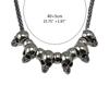Metal Skull Pendant Necklace Punk Style Choker Necklace Hip Hop Clavicle Chain Necklace Gothic Jewelry for Eboy Men
