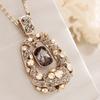 Crystal Sweater Chain Long Flash Diamond Necklace Autumn and Winter Clothes Pendant Retro Atmospheric Accessories