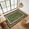 Retro Green Carpet Abstract Living Room Decoration Soft Rugs Bedroom Anti-slip Washable Customizable Dining Room Floor Mat Study