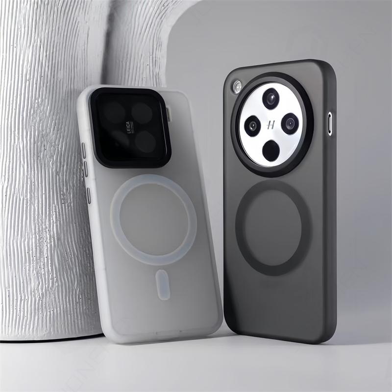 Luxury Simple For Magsafe Wireless Charge Magnetic Case For Xiaomi Mi 15 Ultra 14 17 Pro Max Mi17 Shockproof Bumper Matte Cover