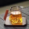 Jialang Glass Gongdao Cup with Wooden Handle