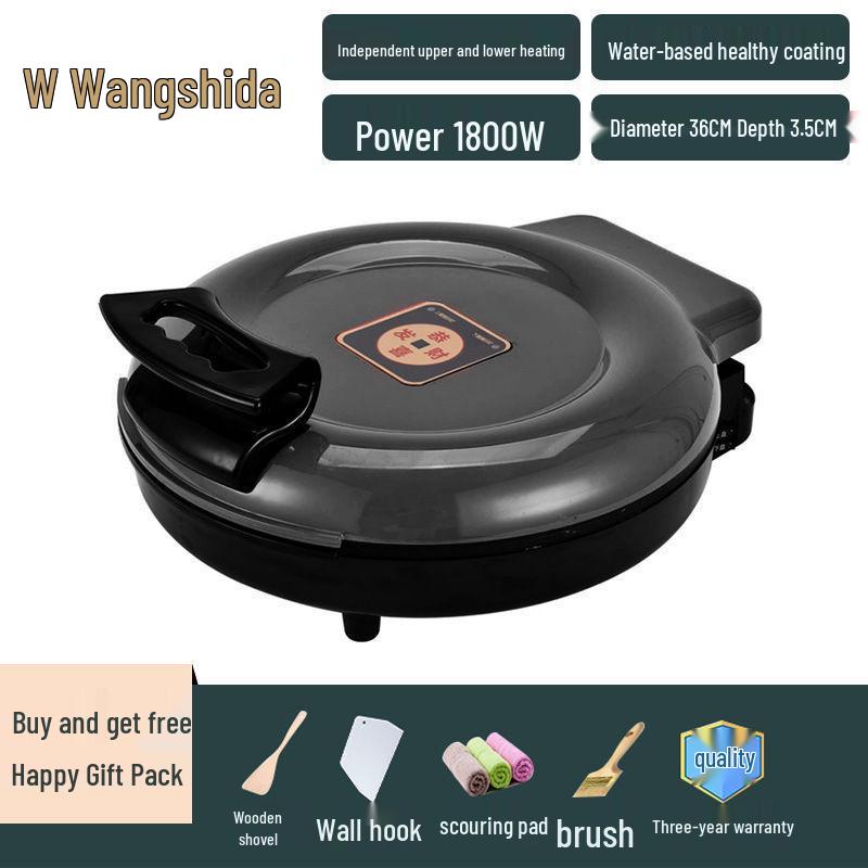 Commercial Double-Sided Electric Griddle for Pancakes and Crepes, Large Diameter, High Power