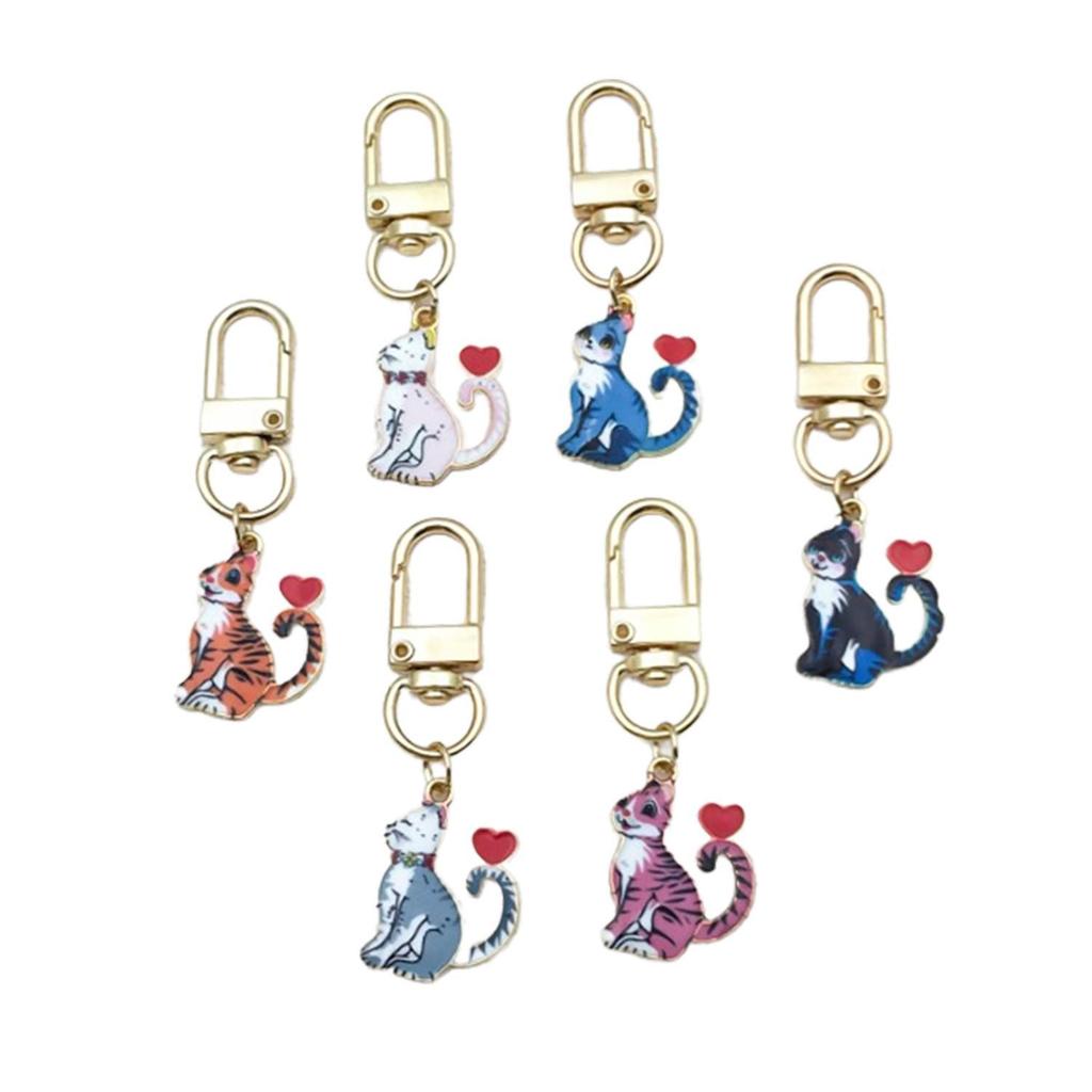 Cute Kitten Cartoon Keychain Pendant - Anime Backpack Decoration & Gift