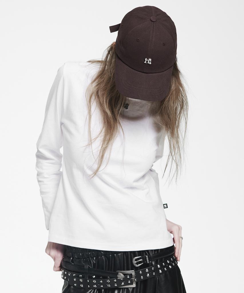 HOLYNUMBER7 Holy Symbol Small Logo Ball Cap_Burgundy