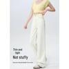 Women's Tencel High-Waist White Straight-Leg Pants - Summer 2025 Collection