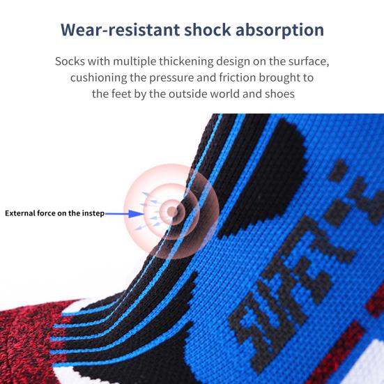 Running Socks Anti-slip Wear-resistant Breathable Professional Compression Sport Ankle Socks for Doing Sports