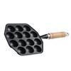 14 Hole Takoyaki Maker Grill Pan Cast Iron Nonstick Octopus Meat Balls Mould Baking Plate for Home