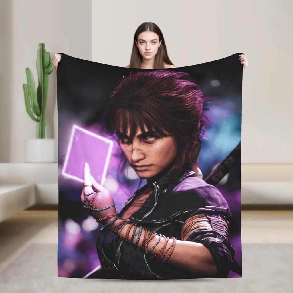 Warm Soft Blankets Airplane Travel Clair Obscur Expedition 33 Game Bedding Throws Flannel Bedspread For Home Decor Sofa Bed