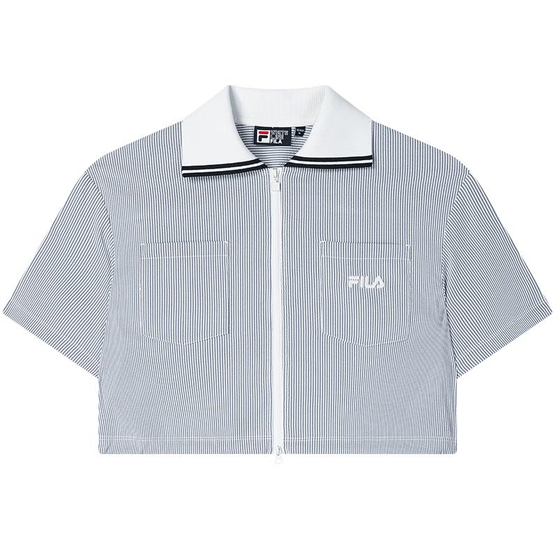 FILA Women s Loose Fit Short-Sleeve Lapel Jacket S