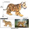Siberian, Male, African, and White Tiger Cognitive Toy Set for Kids.
