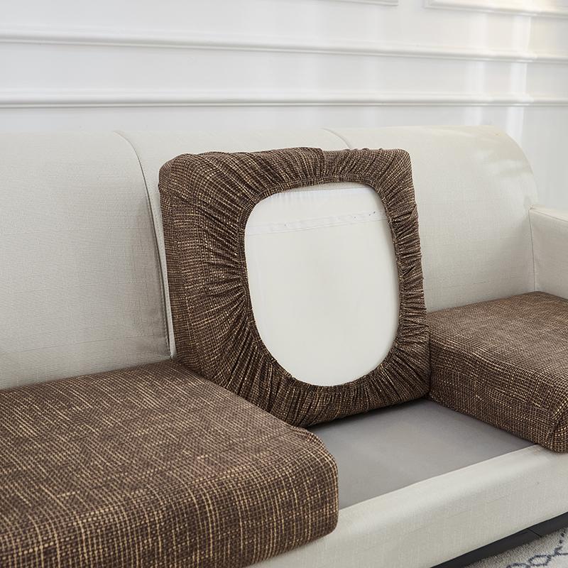 Spandex Stretch Sofa Seat Cushion Cover Chair Cover Pets Kids Furniture Protector Washable Removable Slipcover 1/2/3/4 Seat