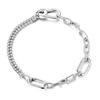 925 Silver Sparkling Fashion Zircon Spherical Heart-Shaped Snake Bone Bracelet For Women Fashion Birthday Jewelry Gifts