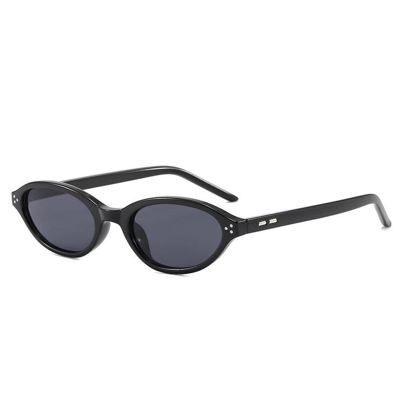 Elliptical Cat Eye Sunglasses With Uv400 Protection For Fashion Girls